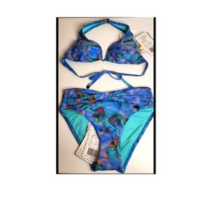 2 piece womens halter top bikini - US size 4 NWT